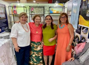Isvânia Marques, 2a secretária, Lenita Amorim, presidente,  Gigi Accioly, assessora de comunicação,  e Terezinha Carvalho, tesoureira do GLA / Foto: Divulgação